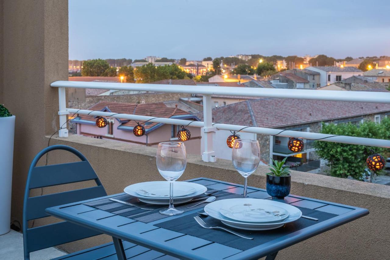 Appartement "Cote Canal", Terrasse , Climatisation , Parking Prive Нарбон Екстериор снимка